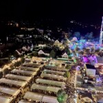 Blick vom Riesenrad über den Wurstmarkt Blick vom Riesenrad über den Wurstmarkt