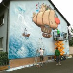 Wine Street Art Gönnheim - Bild direkt vor der Haustür Wine Street Art Gönnheim