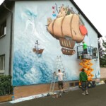 Wine Street Art Gönnheim - Bild direkt vor der Haustür Wine Street Art Gönnheim