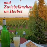 Federweißer/Neuer Wein und Zwiebelkuchen im Herbst
